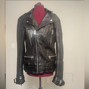VINTAGE TIGHA LEATHER BIKER JACKET